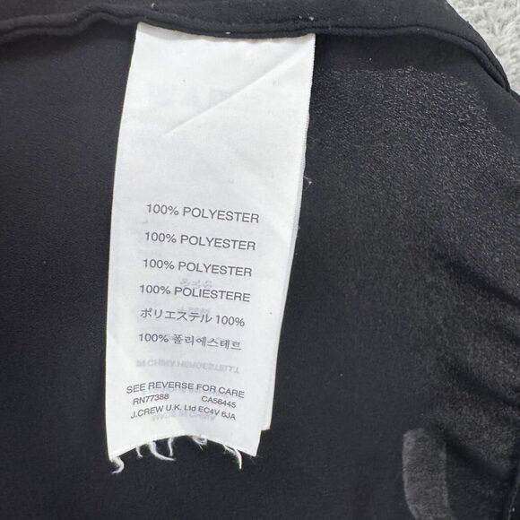 J Crew Dress Womens M Black Slip Maxi Length Adjustable Straps Semi Sheer - Picture 12 of 16